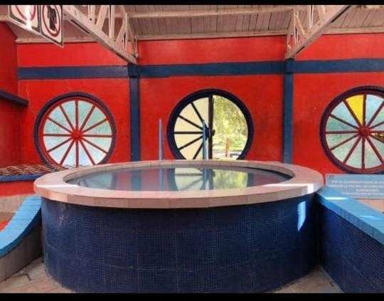 Hotel Y Balneario Ojo Caliente Camargo Buitenkant foto